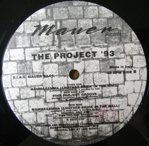 The Project 93 - Mammagamma / Another Brick In The Wall