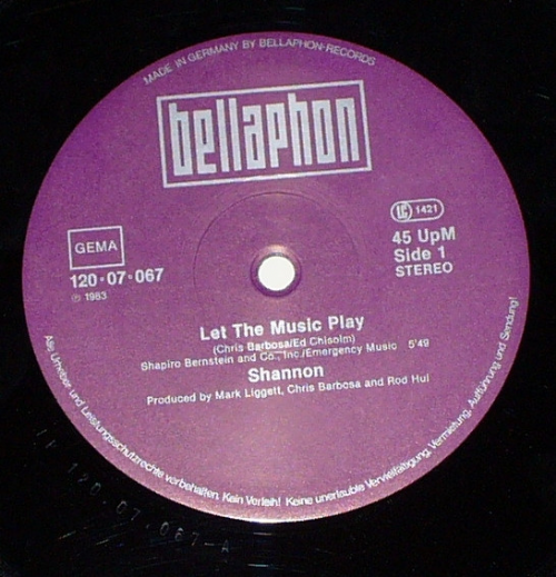 Shannon - Let The Music Play / Special-Remix