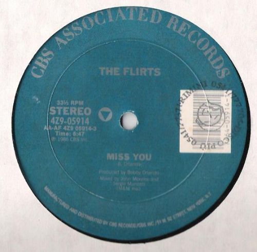The Flirts - Miss You