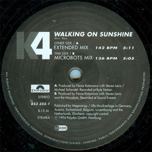 K4 - Walking On Sunshine