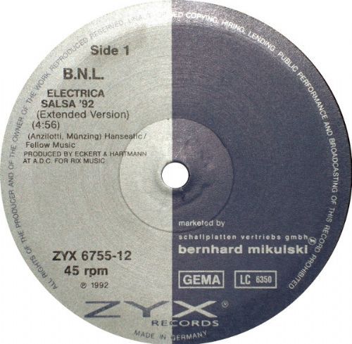 B.N.L. - Electrica Salsa 92