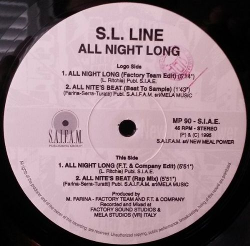 S.L. Line - All Night Long
