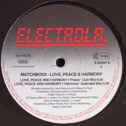 Matchboxx - Love, Peace and Harmony