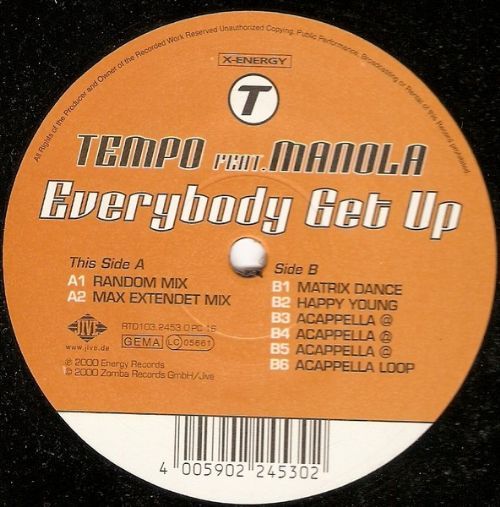 Tempo feat.Manola - Everybody Get Up