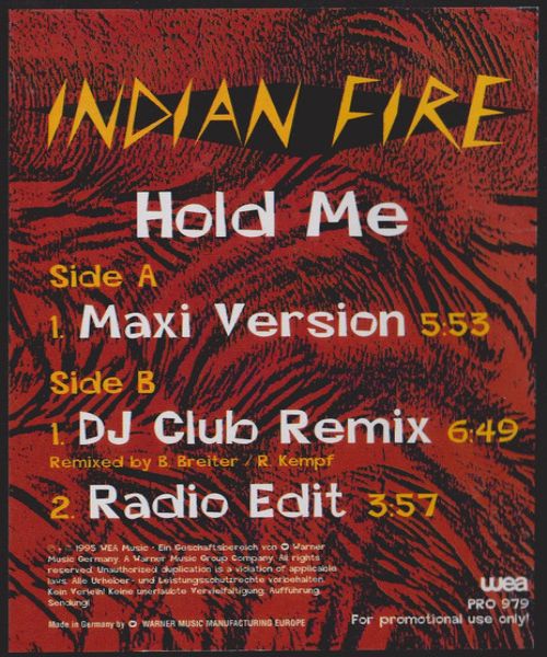 Indian Fire - Hold Me
