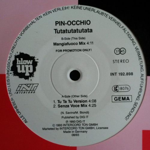 Pin-Occhio - Tu Tatuta Tuta Ta