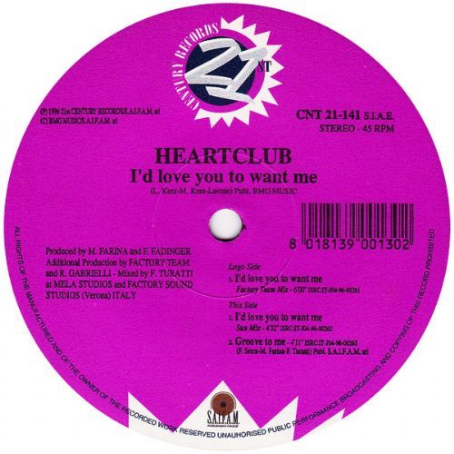 Heartclub - Id Love You To Want Me