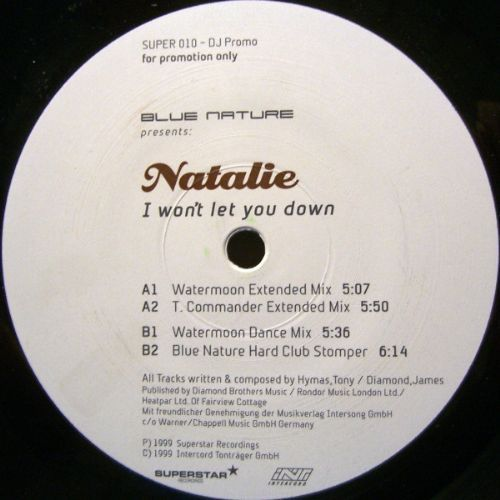 Blue Nature Presents Natalie - I Won't Let You Down