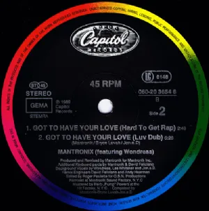 Mantronix Featuring Wondress - Got To Have Your Love