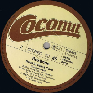Roxanne - Boys In Black Cars / Dance-Remix