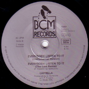 Cappella - Everybody Listen To It