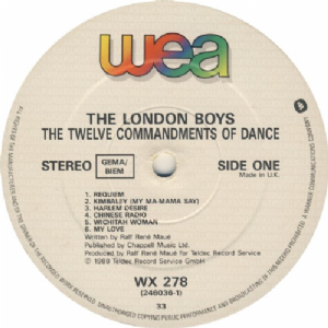 London Boys - The Twelve Commandments Of Dance