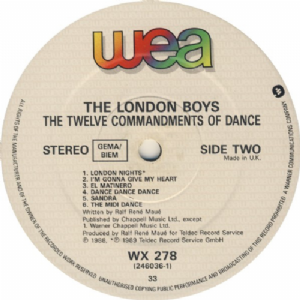 London Boys - The Twelve Commandments Of Dance