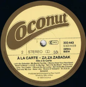 � La Carte - Za Za Zabadak / Hits � La Carte / LP Duplo