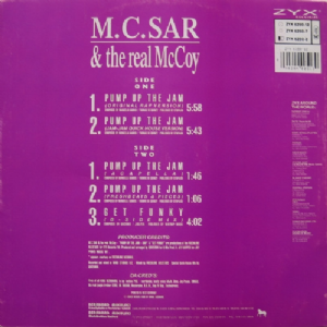 M.C.Sar e The Real McCoy - Pump Up The Jam / Rap