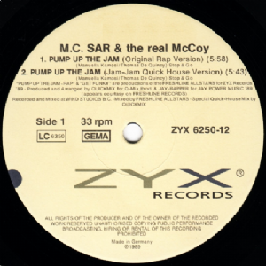 M.C.Sar e The Real McCoy - Pump Up The Jam / Rap