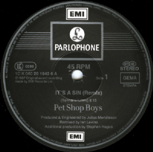 Pet Shop Boys - Its A Sin / Remix