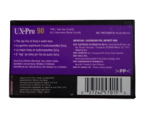 Fita K7 Sony UX-PRO 90 / Lacrada