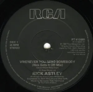 Rick Astley - Whenever You Need Somebody / Rick Sets It Off Mix