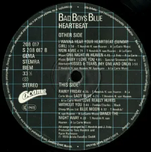 Bad Boys Blue - Heartbeat LP