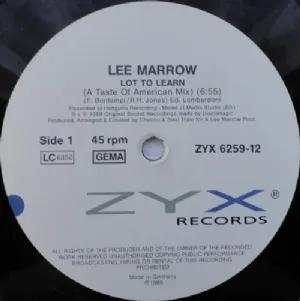 Lee Marrow - Lot To Learn