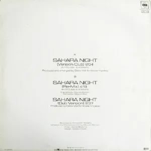 F.R. David - Sahara Night / Made in Hollad