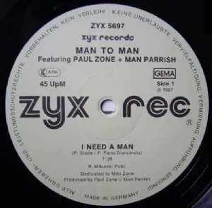 Man To Man Featuring Paul Zone + Man Parrish -  I Need A Man