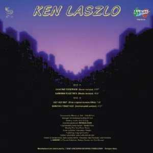 Ken Laszlo - Dancing Together / Hey Hey Guy - First Original Version 1983 / Raro! Edi��o Vinil Preto