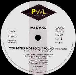 Pat and Mick - I Havent Stopped Dancing Yet