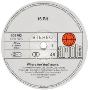16 Bit - Where Are You / Remix