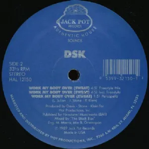 DSK - Work My Body Over / Edi��o inclui Percapella+Instrumental - Semi-Lacrado