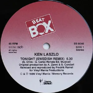 Ken Laszlo - Tonight / Swedish Beat Box Remix