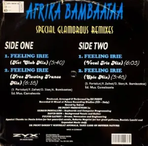 Afrika Bambaataa - Feeling Irie / Special Glamorous Remixes