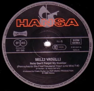Milli Vanilli - Baby Dont Forget My Number