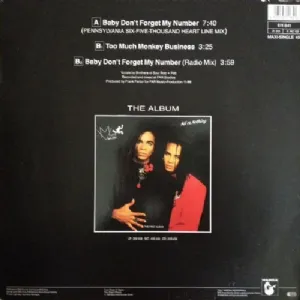 Milli Vanilli - Baby Dont Forget My Number