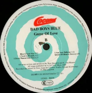 Bad Boys Blue - Game Of Love LP