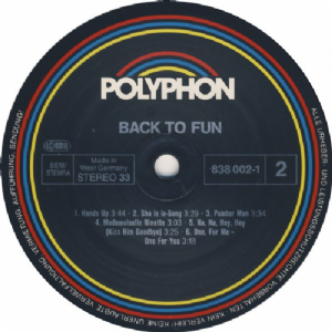 Back To Fun - LP Back To Fun