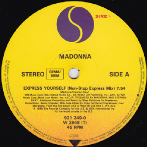 Madonna - Express Yourself / made in France