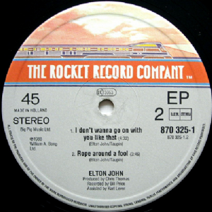 Elton John - I Dont Wanna Go On With You Like That