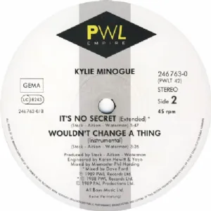 Kylie Minogue - Wouldnt Change A Thing / Your Thang Mix