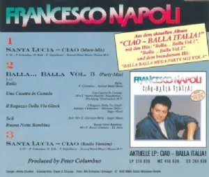 CD Francesco Napoli - Santa Lucia - Ciao / Balla ... Balla Vol. 3 - Party-Mix Long Version