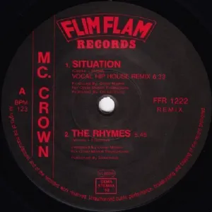 MC Crown Featuring Rhythem System - Situation / New Hip House Remix