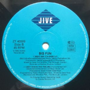 Big Fun - Cant Shake The Feeling