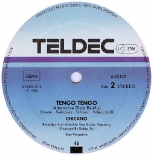 Chicano - Tengo-Tengo / Extended Disco Re-Mix
