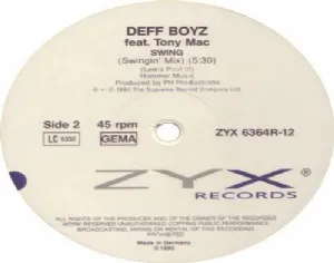 The Deff Boyz Featuring Tony Mac - Swing / Remix