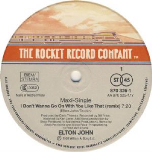Elton John - I Dont Wanna Go On With You Like That