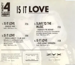 CD Twenty 4 Seven Featuring Stay-C And Nance - Is It Love