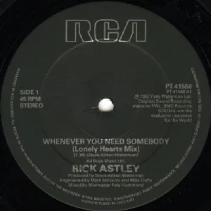 Rick Astley - Whenever You Need Somebody