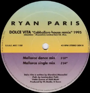 Ryan Paris - Dolce Vita Cabballero / House Remix 1995