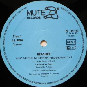 Erasure - Who Needs Love Like That